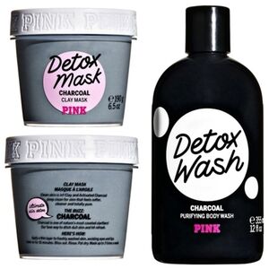 Victoria’s Secret ✦ Detox Duo ✦ Charcoal Body Wash & Clay Mask NWT